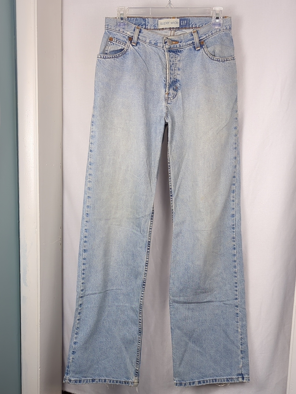 GAP 90s Y2K Super Wide Light Blue Baggy Retro Skater Jeans